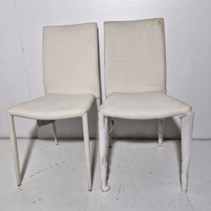 X2 SILLAS COMEDOR (METALICA / TAPIZADO BEIG)