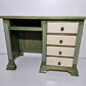 ESCRITORIO / MESA ESTUDIO 4C (110X50X80) (VERDE BEIG) (MADERA)