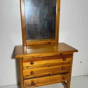COMODA 3C + ESPEJO (82X42X74) (MIEL)