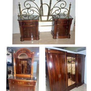 DORMITORIO MATRIMONIO + ARMARIO (260X73X210) (CLASICO)