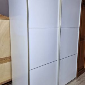 ARMARIO 2P CORREDERA (140X62X200) (MELAMINA BLANCO)