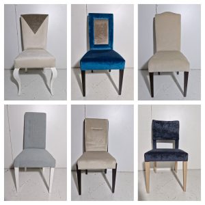 SILLA COMEDOR TAPIZADA (SOLO 1 UND) (VARIOS MODELOS) *SALDOS MUESTRAS FABRICA*